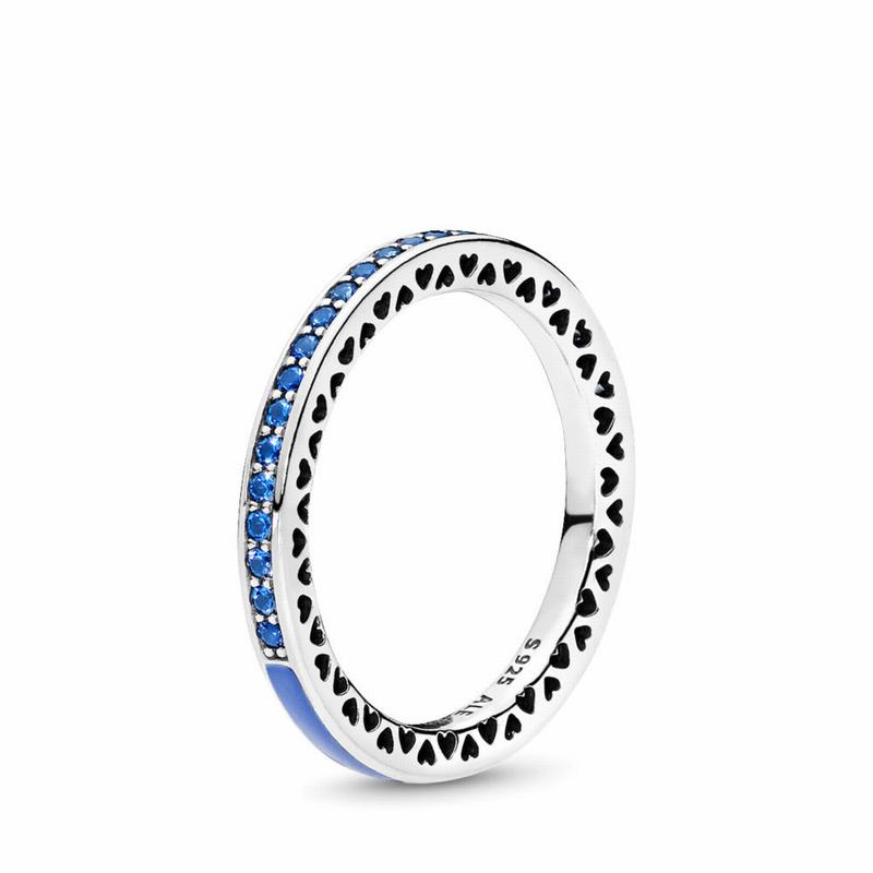 Pandora Radiant Hearts Stackable Ring Silver Egypt KJ4327561